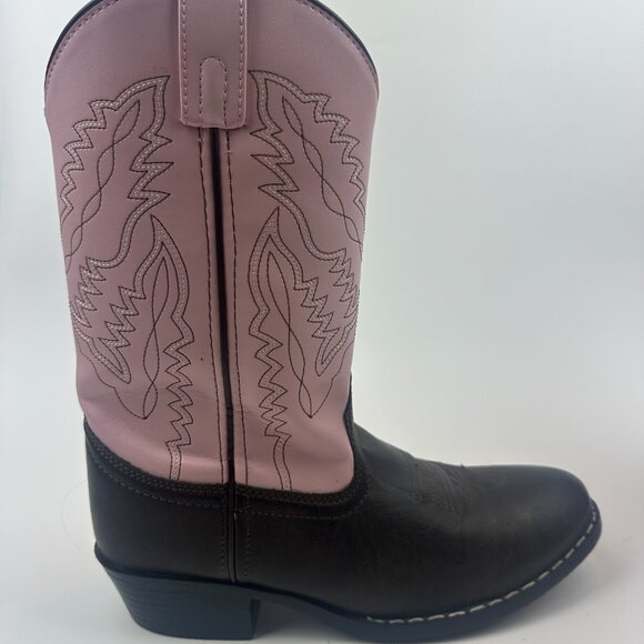 SMOKY MOUNTAIN GIRLS' MONTEREY WESTERN ROUND TOE BOOTS 4.5 Worn 1 Time - Picture 5 of 11
